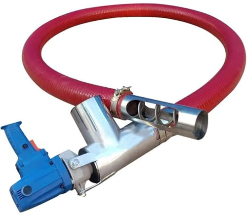 Máquina de succión de granos Máquina de bombeo de granos de succión grande para uso doméstico pequeño Transportador de granos con manguera Transportador de tornillo sinfín (Azul, 5 m) (Azul 5 m)