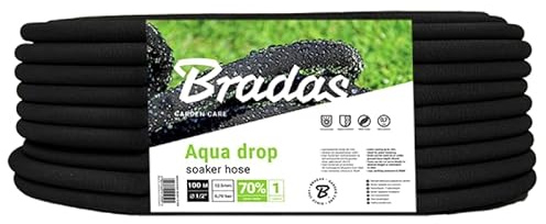 PULLMER Pearlschlauch 100m 1/2 Zoll, Tropfschlauch für Tropfbewässerung, Bewässerungsschlauch