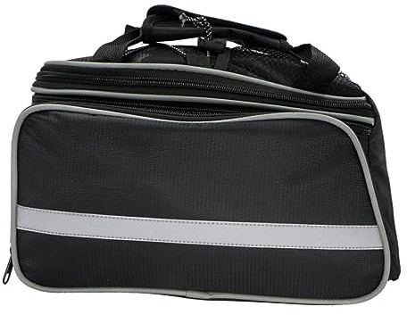 GOOHOCHY Bolsa de Maletero para Bicicleta Negra, Alforja Trasera de Poliéster, Gran Capacidad Múltiples Compartimentos, para Ciclismo Urbano y Excursiones de Montaña Color Aleatorio