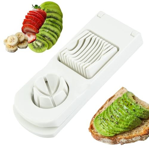 Hitburu Cortador De Huevos Cocidos | 2 en 1 Cortadora de Cocina para Huevos Duros - Herramienta Picadora Material Alimentario Accesorio Cocina para Verduras Sándwich Cebolla Champiñón Cafetería