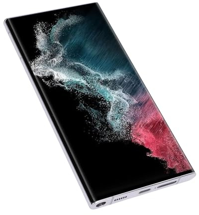 Acouto Telefon LCD -skärmbyte med ram- och Reparationssats 6.7in Skärm 500ppi 3088 X 1440px för S22 Ultra 5G SM S908U Silverskärm Designad Ersättare UL Telefon LCD Skärm (Silver)