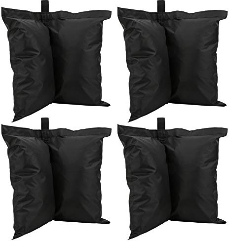 Julihai Pesos de Dosel 120 LBS 4PCS Tienda de Campaña de Tela Oxford Resistente Bolsas de Fijas Bolsas de Contrapeso para Tienda de Campaña Al Aire Gazebo Paraguas con Correa de Gancho
