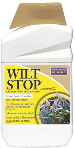 Bonide Wilt Stop, 32 oz Concentrated Anti-Transpirant Plant Protector, Long Lasting Effects, Extend the Life of Plants