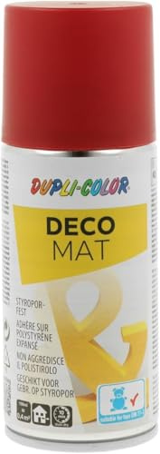 DUPLI-COLOR DECO MAT RAL 3003 rubinrot matt 150 ml, dekorativer Bastellack, schnelltrocknend, vielseitig einsetzbar, hohe Deckkraft, Styroporfest