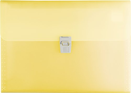 Brunnen Fächermappe Fact, transluzenter PP-Folie, 0.75 mm, A4, 10-teilig, gelb