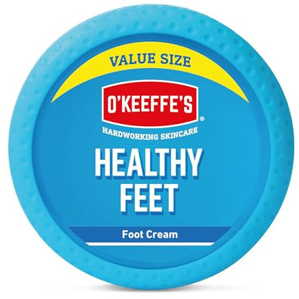 O'Keeffe's Healthy Feet Value Size Jar, 180g – Foot Cream for Extremely Dry, Cracked Feet | Instantly Boosts Moisture Levels, Creates a Protective Layer & Prevents Moisture Loss