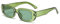 Dollger Rectangle Sunglasses for Women Men Vintage Square Frame Eyewear uv 400 protection Fashion Y2K Glasses (1PCS Green)