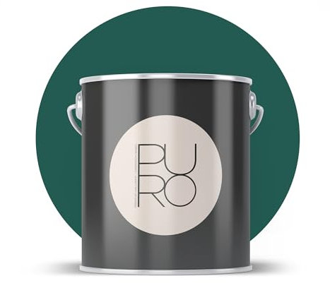 livingwalls PURO Premium Peinture murale c4012 – Peinture de peintre à très haut pouvoir couvrant – Peinture d'intérieur mate de qualité supérieure Vert – 1 l