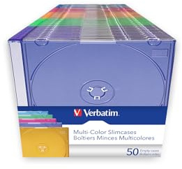 Verbatim Empty Slim Jewel Case 50-pack multifärg