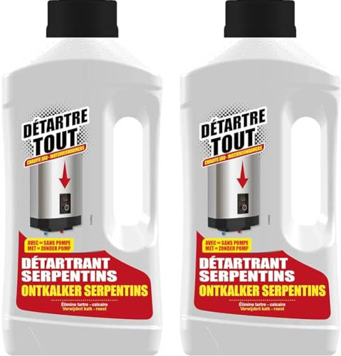 Détartrant Serpentin et Chauffe Eau, 1 L (Lot de 2)