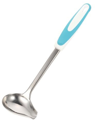 Abaodam Cucchiaio Acciaio Inossidabile Antiscivolo Con Becco Lato Per Salsa e Zuppa Utensile e Resistente Facile Da Design Ergonomico