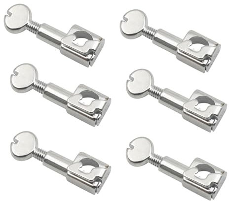 Morsetti ad ago per macchina da cucire, 6 pezzi, in metallo, con vite per macchina da cucire