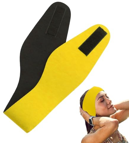 Fascia per capelli da nuoto, traspirante, fascia per orecchie che tiene fuori l'acqua, per adulti e bambini, estate all'aperto, fiume, lago, balneazione, feste, vacanze