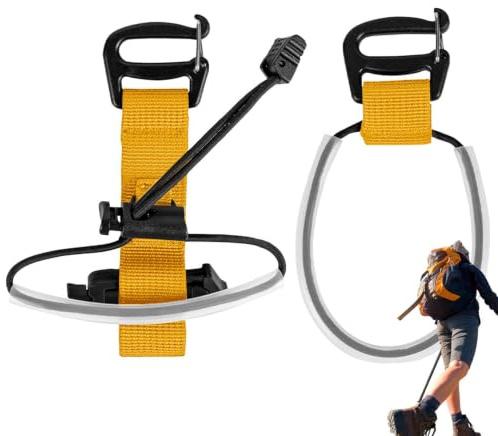 Stavhållare För Vandringsstav Till Ryggsäck Handsfri Portabel Elastisk | Vandringsstavsrep För Resor, Vandring, Camping, Backpacking, Bergsbestigning, Fjällvandring, Friluftsliv, Äventyr,