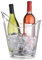 BarCraft Weinflaschenkühler, 2-Flaschen-Getränkeeimer, klarer Eiskübel, stilvoller abgewinkelter Acryleimer mit integriertem Griff, 10 Liter, 20,5 x 25,5 x 28. cm, 1 Stück