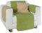 Erwin Müller Sessel- und Sofaschoner-Set 3-TLG. Baumwollmischung grün/Sand Größe 50x200 cm