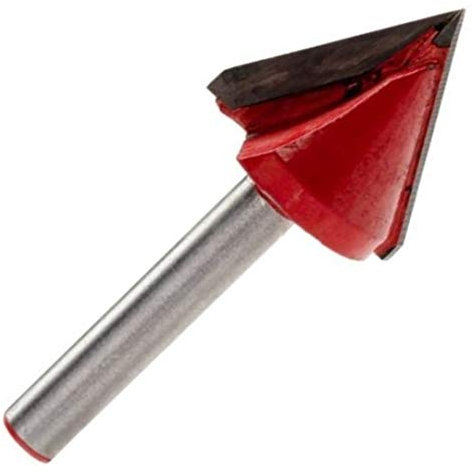 10mm x 60 Degree Tungsten Carbide Tipped (TCT) V Groove Router Bit 6mm Shank / V Grooving