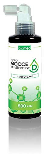 Biomed - Nano Gocce di Vitamina D Colloidale 500 ppm - spray da 150 ml