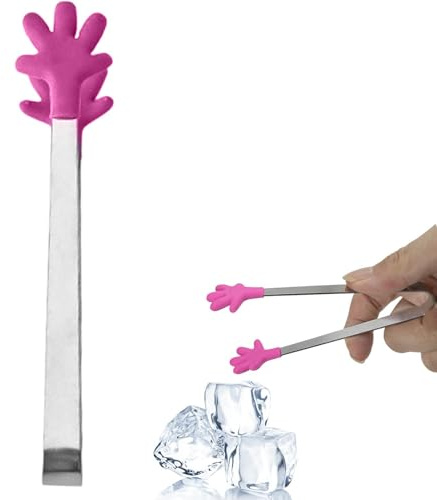 Pinces à nourriture de cuisine, pinces à sucre,Pinces en acier inoxydable de qualité alimentaire de style paume - Pinces antiadhésives de qualité alimentaire, pince de service réutilisable pour grille