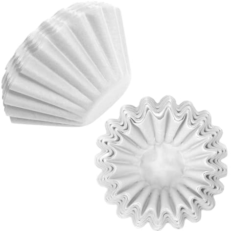 HOTUT korgfilter kaffefilter, förpackning med 100 korgfilterpapper 80/200 mm kaffefilter - vit