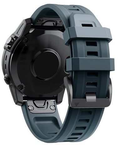 Générique Bracelet en Silicone Compatible avec Fenix ​​7X 7 6X 6 Pro 5 5X Plus Epix 2 Tactix Bravo Bracelet de montre 26mm 22mm Bracelet(Tibetan blue,26mm Fenix5X 5XPlus)