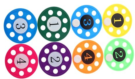 SUPVOX Disques De Plongée Numérotés pour Garçon Et Filles Jouets De Récupération Piscine Été, Ensemble Polypropylène Robuste Entraînement Natation Plage Piscine Aquatique