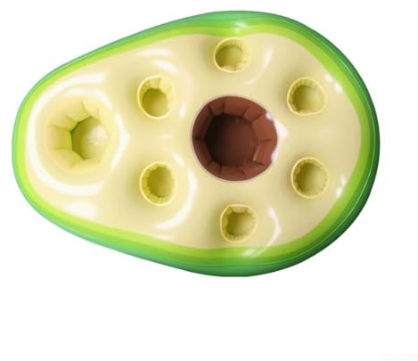Porte-boissons flottants gonflables en PVC pour piscine, bateau, extérieur, fête d'eau, plateau de glace pour piscine (avocat)
