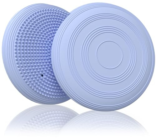 MAILLARD Cojín de Equilibrio y Yoga Antideslizante,Cojin Equilibrio de Bola con Bomba, Diámetro de 34 cm, Cojín de Bola Ortopédica, Deportivo de Yoga, Cojín de Aire para Masaje