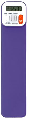Mark-My-Time - Digital Bookmark - Mark My Time Reading Timer and Bookmark for Kids, Cool Bookmarks and Reading Incentives, Great Christmas Gift & Stocking Stuffer for Book Lovers - Purple