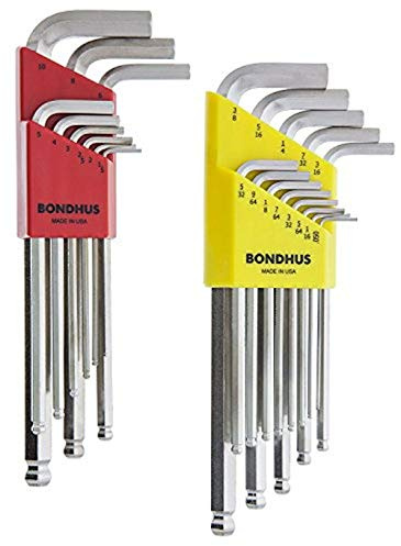 Bondhus 26999 - Juego de llaves hexagonales con punta de bola (13 piezas)