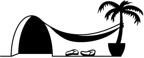 Sticker mural en vinyle Motif trou de souris et palmier