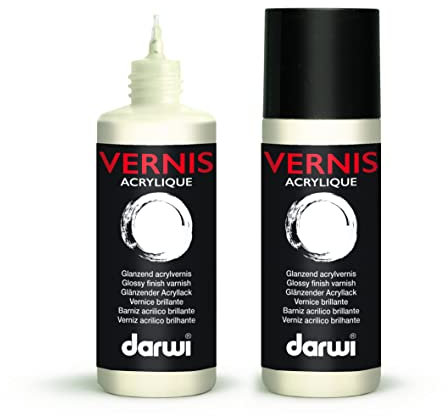 Darwi Barniz acrílico a Base de Agua, 80 ml, talla única