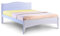 Humza Amani Double Bed in White 4'6 Double Bed Wooden Frame WHITE Lauren Laura James Tillbury (double 4ft6 (135x190))