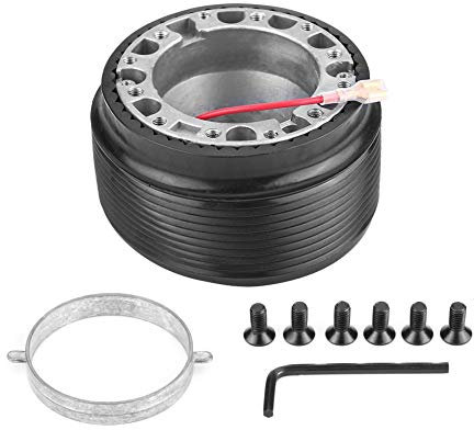 Suuonee Lenkradadapter, Aluminium 6-Loch Lenkrad Racing Hub Adapter für 323 Miata MX3 MX5 MX6