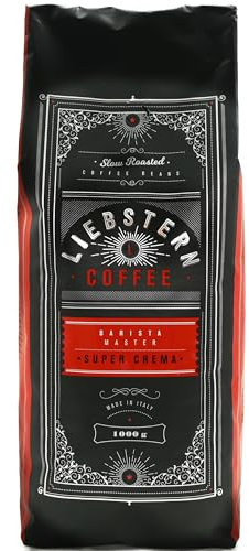 NEU | LIEBSTERN COFFEE | Kaffeebohnen 1kg | SUPER CREMA | Kaffee mit wenig extra Säure| Beste Espressobohnen für Vollautomaten| Mittlere Röstung mit viel Aroma