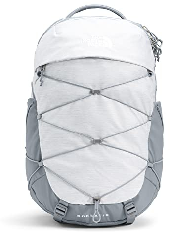 The North Face Women's Borealis Commuter Laptop Backpack, TNF White Metallic Mélange/Mid Grey, One Size