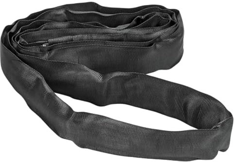 Correa redonda de 2000 kg, soporta sin fin con núcleo de poliéster, correa de elevación de grúa, correa de transporte negra DIN EN 1492-2 (4 metros)