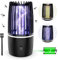 Lámpara Antimosquitos Eléctrico, 4000mAh Recargable Matar Repelente de Insectos Interior Exterior lampara Antimosquitos Anti Mosquitos Control de Plagas para Patio Trasero Camping