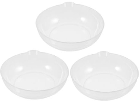 PRETYZOOM 3pezzi Vassoio Per Bilancia in Plastica Trasparente Per Pesatura Da Cucina Accessorio Misurazione Facile Da e Resistente Per Uso Quotidiano