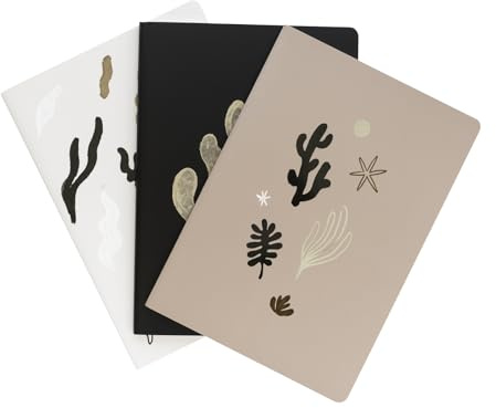 Kokonote: Set 3 Quaderni A5 Kalima | Pack 3 Quaderni A5 rilegatura cucita, carta 80g/m², Bullet journal, Quaderno appunti | Kalima Collection
