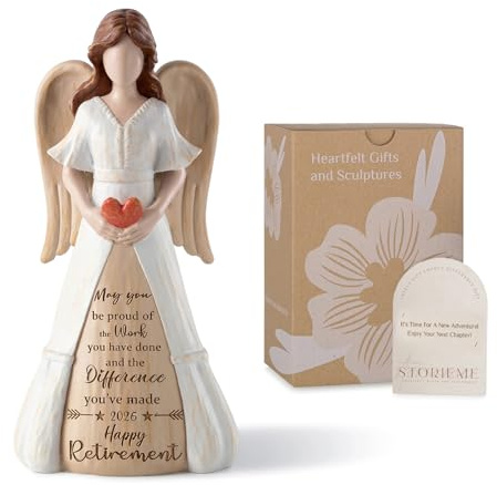 Storieme 2026 Retirement Gifts for Women, 7.3 Angel Figurine Party Decorations
