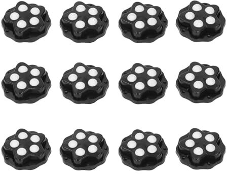 12 PCS Rueda Giratoria de ABS ABS de 12 Piezas para el Aparato de Muebles, Ruedas Auto Adhesivas Adecuadas para Objetos Grandes (#1) (#2)