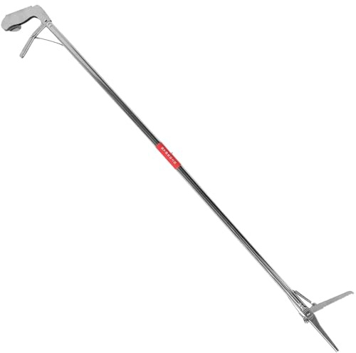 Hohopeti Stainless Steel Snake Clip Folding Garden Tool for Zoo and Practical Snake Catcher Clip Tongs and Grabber for Outdoor Use
