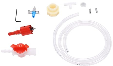 Tnfeeon Kit di, Abbeveratoio per Pollame Forniture di Acqua per Alimentazione di Pollame con Prova di Perdite, per Tutti i di Conigli Abbeveratoio Automatico per Capezzoli per Conigli
