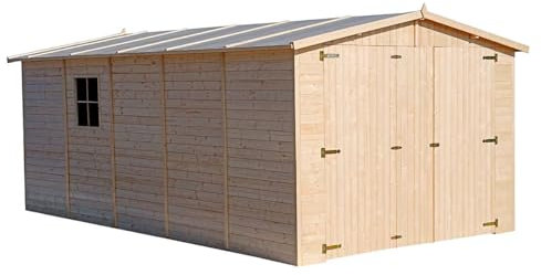 Gardiun Garaje de Madera Mikhail I 16,78 m² Exterior 516x324x192/222 cm