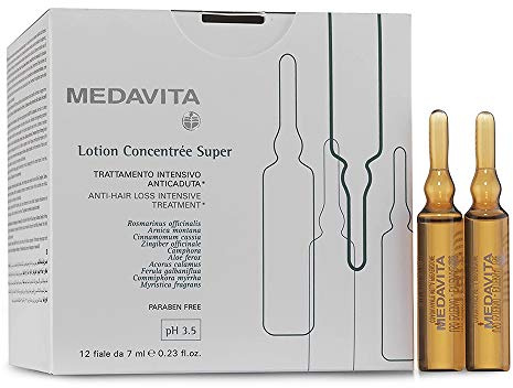 Medavita, Lotion Concentrée, Trattamento Intensivo Anticaduta Super, pH 3.5, 12 fl x 7ml