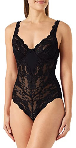 Sassa Damen Body 00904, Einfarbig, Gr. 90C, Schwarz (Schwarz 00500), 90C