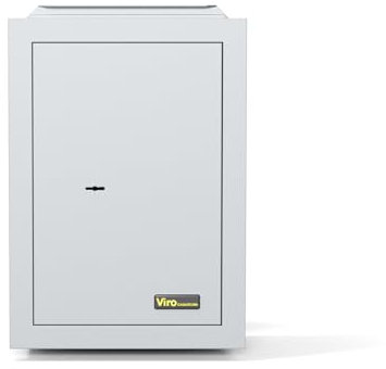 Viro | Casasicura, Cassaforte a Muro, Meccanica da Incasso, Chiusura con Chiave a Doppia Mappa, 420x300x200 mm