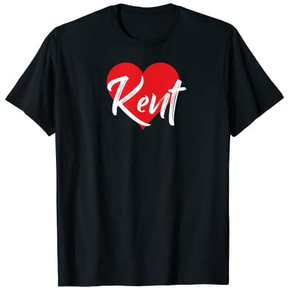 I Love Kent First Name Tshirt I Heart Named T-Shirt