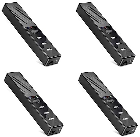4 altavoces 3 en 1 para computadora con micrófono y altavoz de conferencia USB, micrófono de PC para videoconferencias